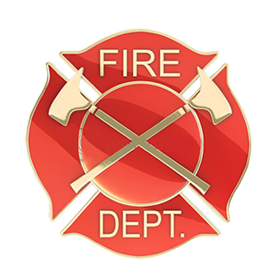 A badge recognizing fire service